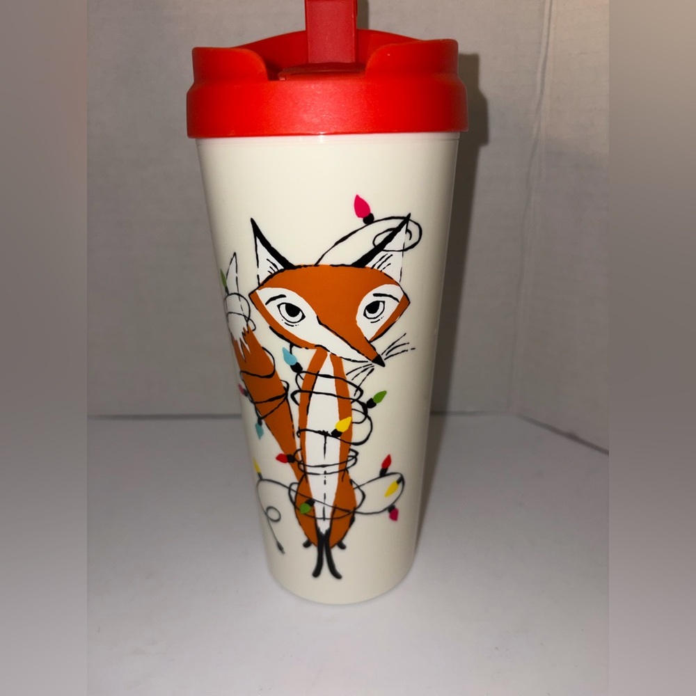 Kate Spade Fox travel mug NWOT